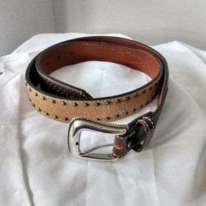 HAND CRAFTED LEATHER MEN'S BELT SIZE 43